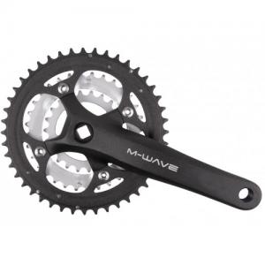 M-WAVE CRANKSET 22/32/44T 170MM 8-9 SPEED ZWART