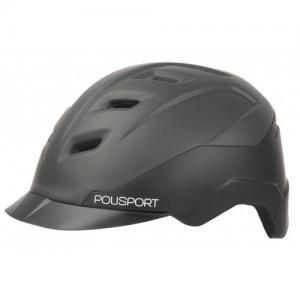 POLISPORT E'CITY FIETSHELM L 58-61 CM ZWART/GRIJS KEUR NTA 8776