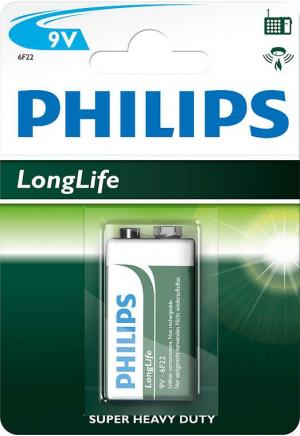 Philips 6f22 9 volt batterij blister